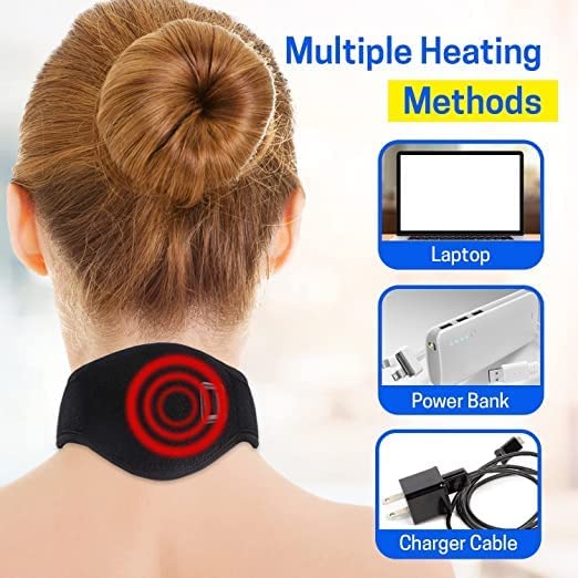 HaloNest neck wrap runs on USB from a laptop, power bank or phone charger
