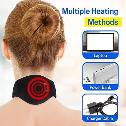 HaloNest neck wrap runs on USB from a laptop, power bank or phone charger