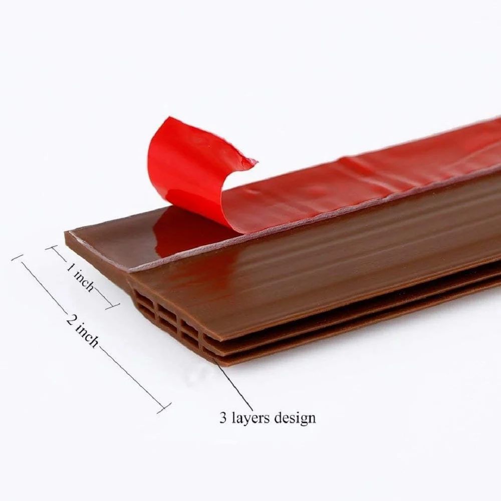 HaloGuard Door Bottom Seal Strip (39-Inch Silicone, 2-Pack)