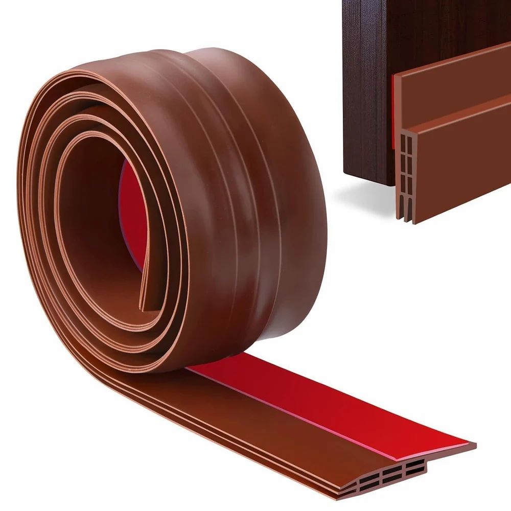 HaloGuard Door Bottom Seal Strip (39-Inch Silicone, 2-Pack)