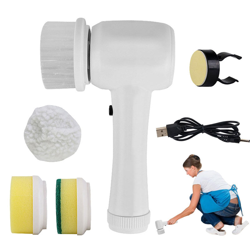 HaloSpin Electric Spin Scrubber – Cordless 3-Head Bathroom Cleaner