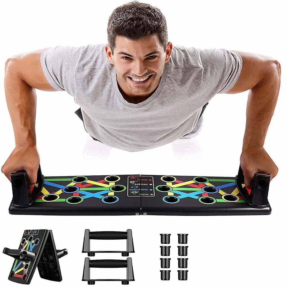 HaloPress Push Up Board 9-in-1 – Foldable Home Chest Workout