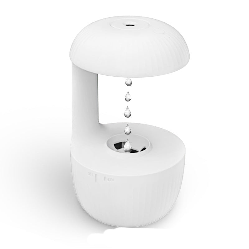 Anti-Gravity Levitating Water Drop Humidifier — Cool Mist Air Purifier for Bedroom, Office & Desk