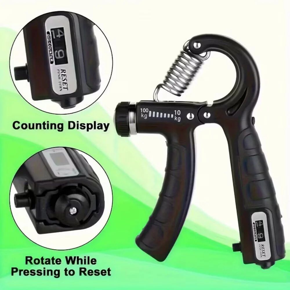 HaloGrip Hand Gripper with Counter – Adjustable 10-60kg Trainer — detail