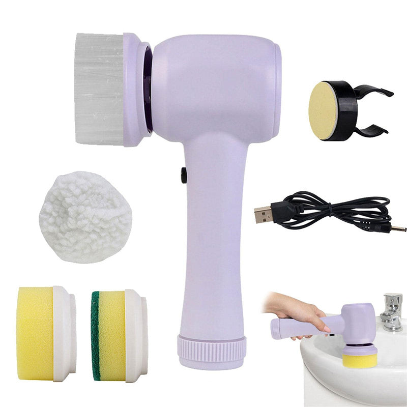 HaloSpin Electric Spin Scrubber – Cordless 3-Head Bathroom Cleaner