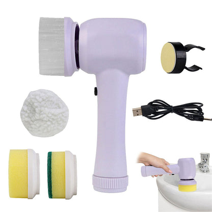 HaloSpin Electric Spin Scrubber – Cordless 3-Head Bathroom Cleaner
